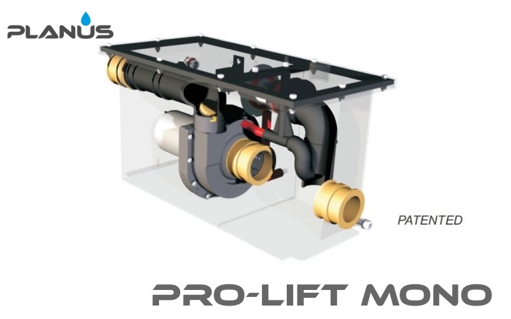 Planus - Pro-Lift Mono 230V Grey Water Transfer Box