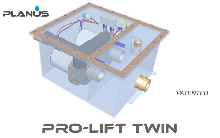 Planus - Pro Lift Twin Grey Water Transfer Boxes